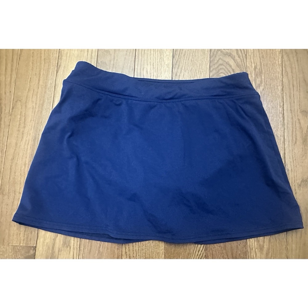 Lands End Navy Blue Swim Skirt Lined Womens Size 10